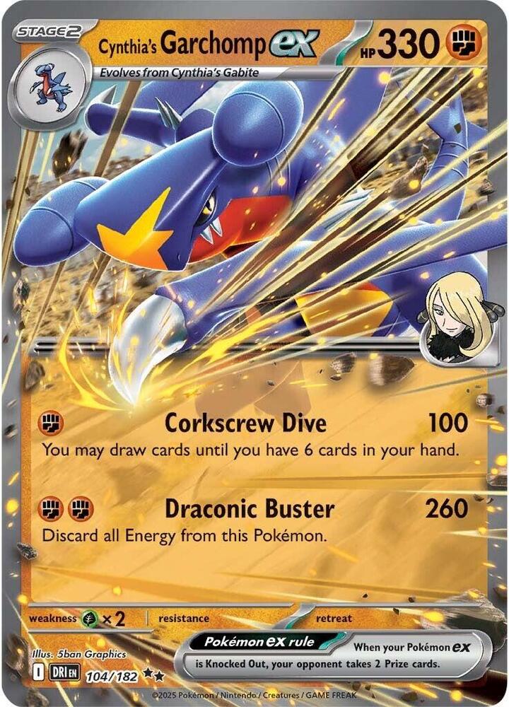 Cynthia's Garchomp ex - 104/182 [SV10: Destined Rivals] 104/182