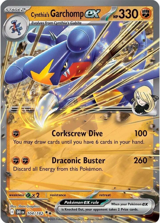 Cynthia's Garchomp ex - 104/182 [SV10: Destined Rivals] 104/182