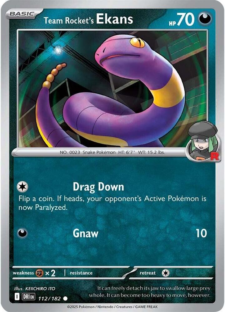 Team Rocket's Ekans [SV10: Destined Rivals] 112/182