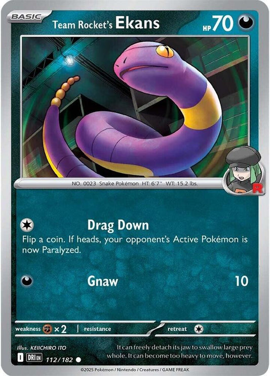 Team Rocket's Ekans [SV10: Destined Rivals] 112/182