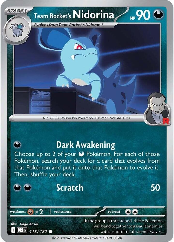 Team Rocket's Nidorina [SV10: Destined Rivals] 115/182
