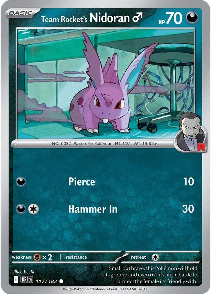Team Rocket's Nidoran M [SV10: Destined Rivals] 117/182