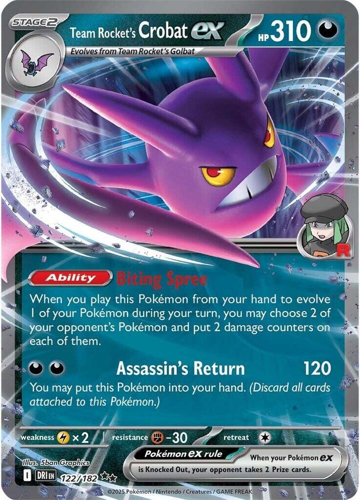 Team Rocket's Crobat ex - 122/182 [SV10: Destined Rivals] 122/182