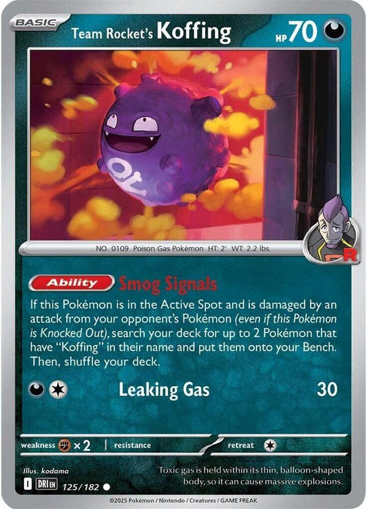 Team Rocket's Koffing [SV10: Destined Rivals] 125/182
