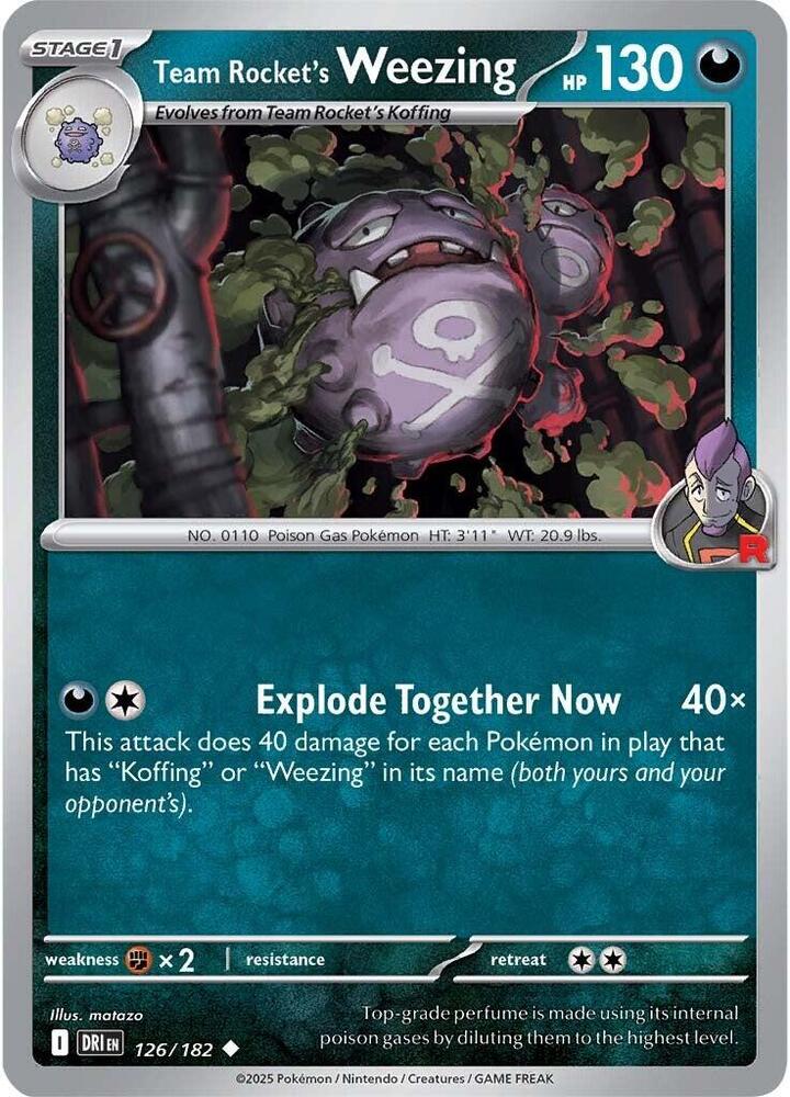 Team Rocket's Weezing - 126/182 [SV10: Destined Rivals] 126/182