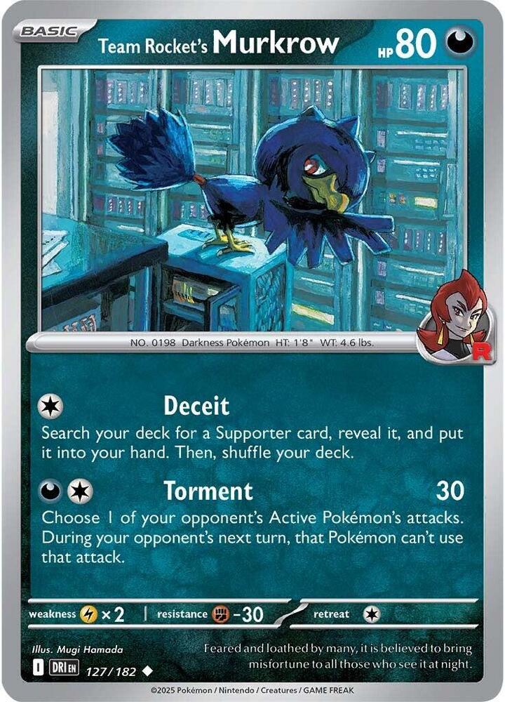 Team Rocket's Murkrow - 127/182 [SV10: Destined Rivals] 127/182