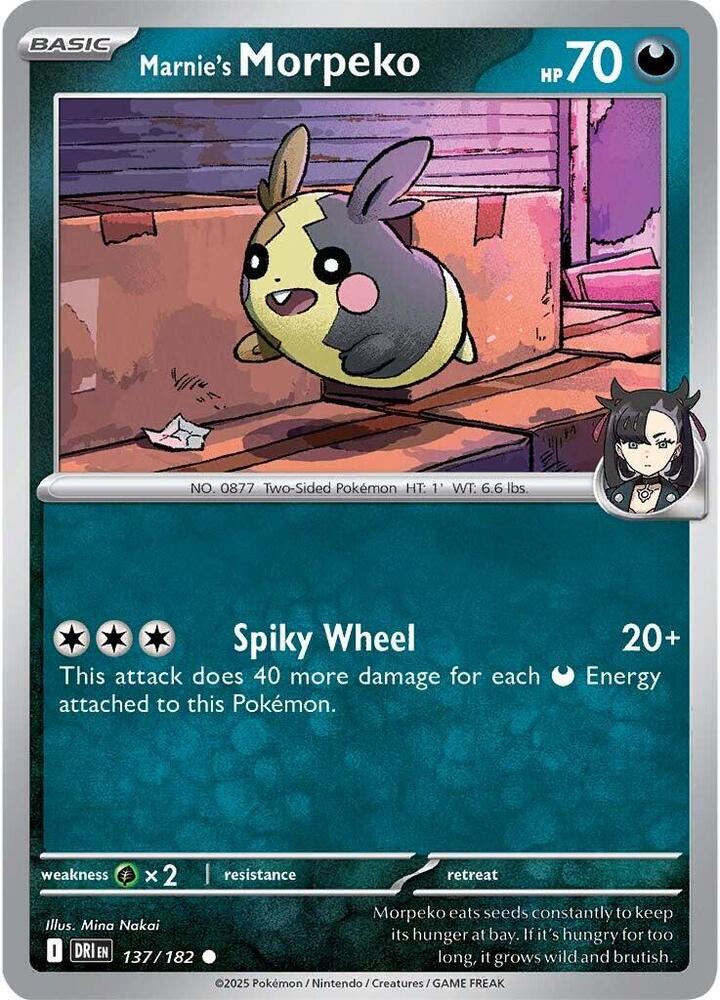 Marnie's Morpeko [SV10: Destined Rivals] 137/182