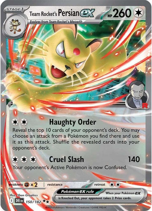 Team Rocket's Persian ex - 150/182 [SV10: Destined Rivals] 150/182
