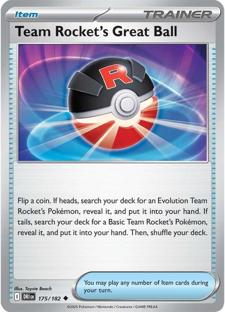 Team Rocket's Great Ball [SV10: Destined Rivals] 175/182