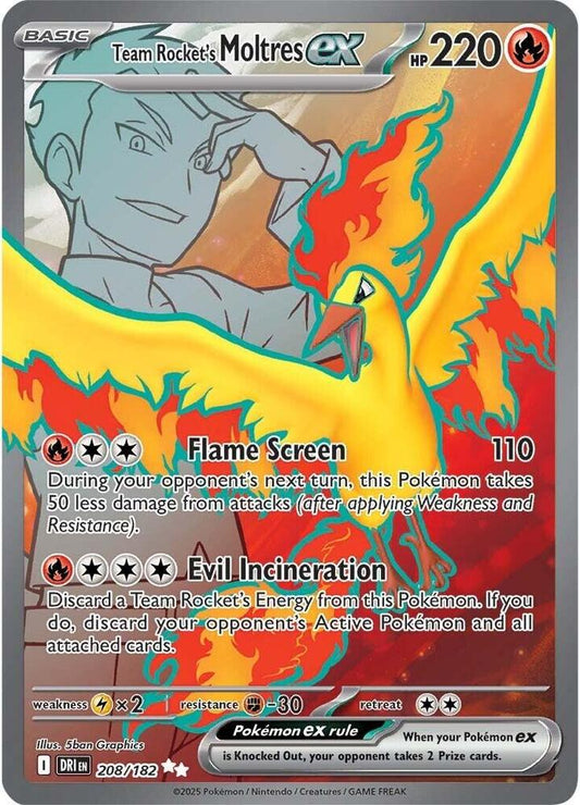 Team Rocket's Moltres ex - 208/182 [SV10: Destined Rivals] 208/182
