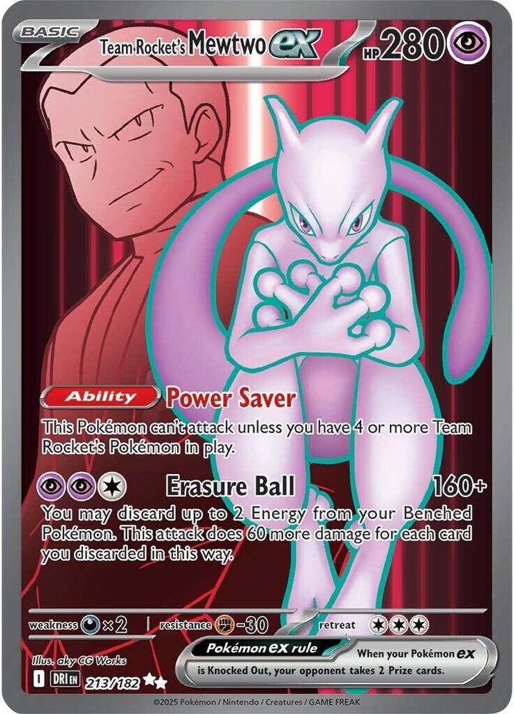 Team Rocket's Mewtwo ex - 213/182 [SV10: Destined Rivals] 213/182