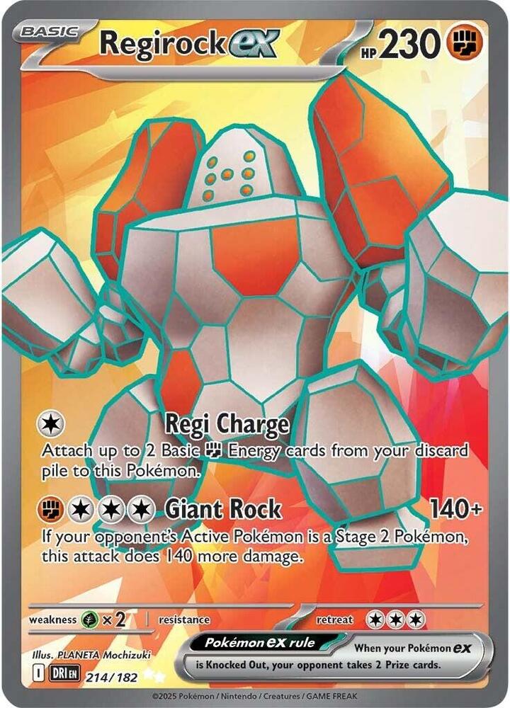 Regirock ex - 214/182 [SV10: Destined Rivals] 214/182