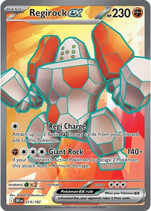 Regirock ex - 214/182 [SV10: Destined Rivals] 214/182