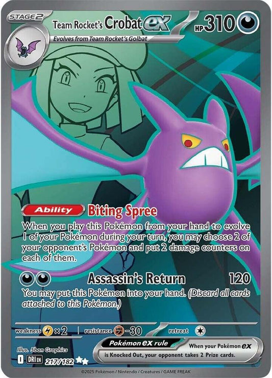 Team Rocket's Crobat ex - 217/182 [SV10: Destined Rivals] 217/182