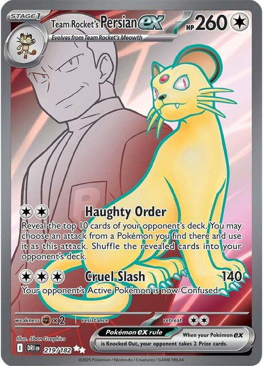 Team Rocket's Persian ex - 219/182 [SV10: Destined Rivals] 219/182