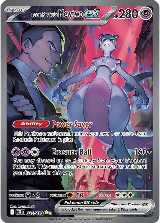 Team Rocket's Mewtwo ex - 231/182 [SV10: Destined Rivals] 231/182