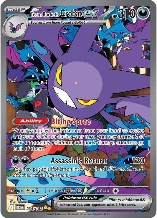 Team Rocket's Crobat ex - 234/182 [SV10: Destined Rivals] 234/182