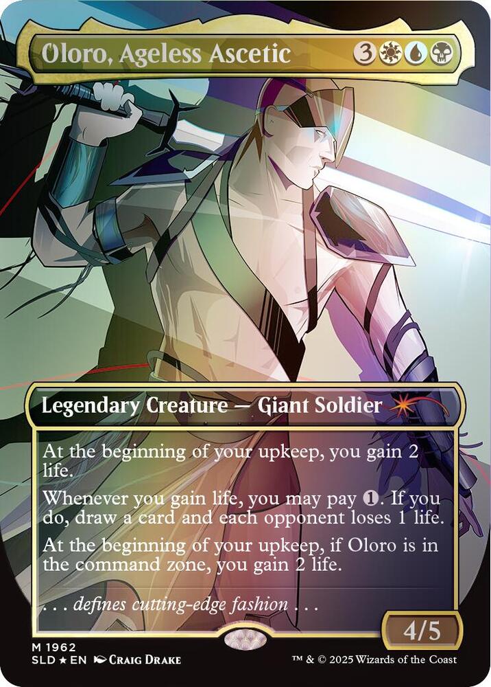 Oloro, Ageless Ascetic (Rainbow Foil) [Secret Lair Drop Series] 1962