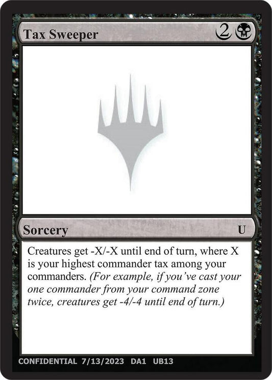 Tax Sweeper [Un-Known Event Playtest Cards]