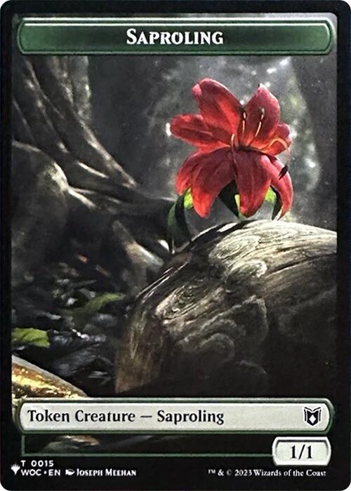 Saproling // Sliver Double-Sided Token [The List Reprints] 15 // 2