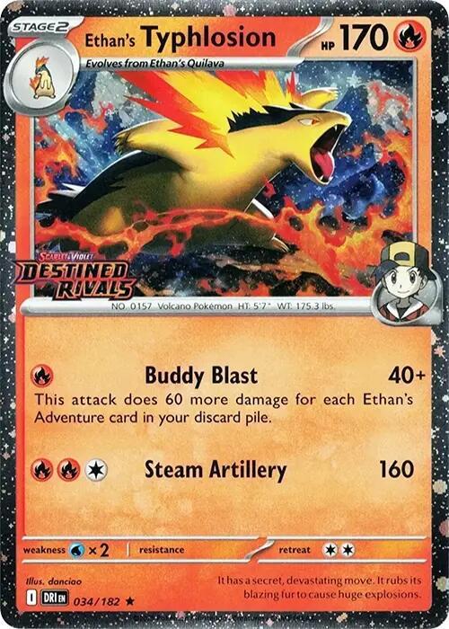 Ethan's Typhlosion (Prerelease) [Miscellaneous Cards & Products] 034/182