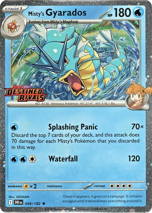 Misty's Gyarados (Prerelease) [Miscellaneous Cards & Products] 049/182