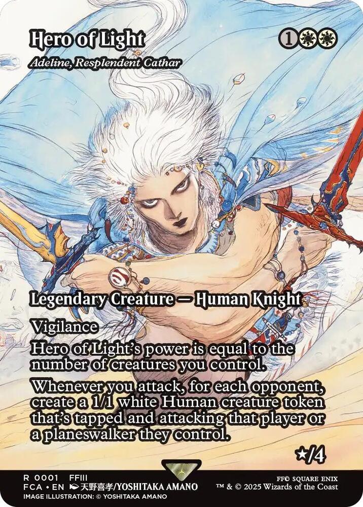 Hero of Light - Adeline, Resplendent Cathar (Showcase) [FINAL FANTASY: Through the Ages] 1