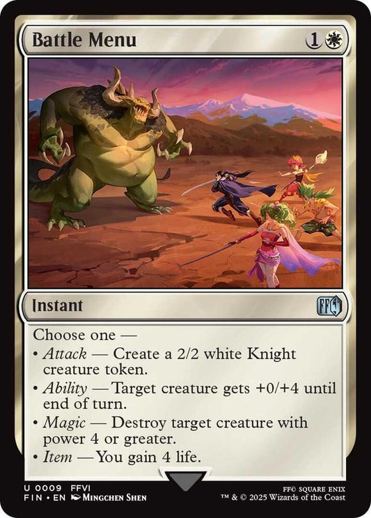 Battle Menu [FINAL FANTASY] 9