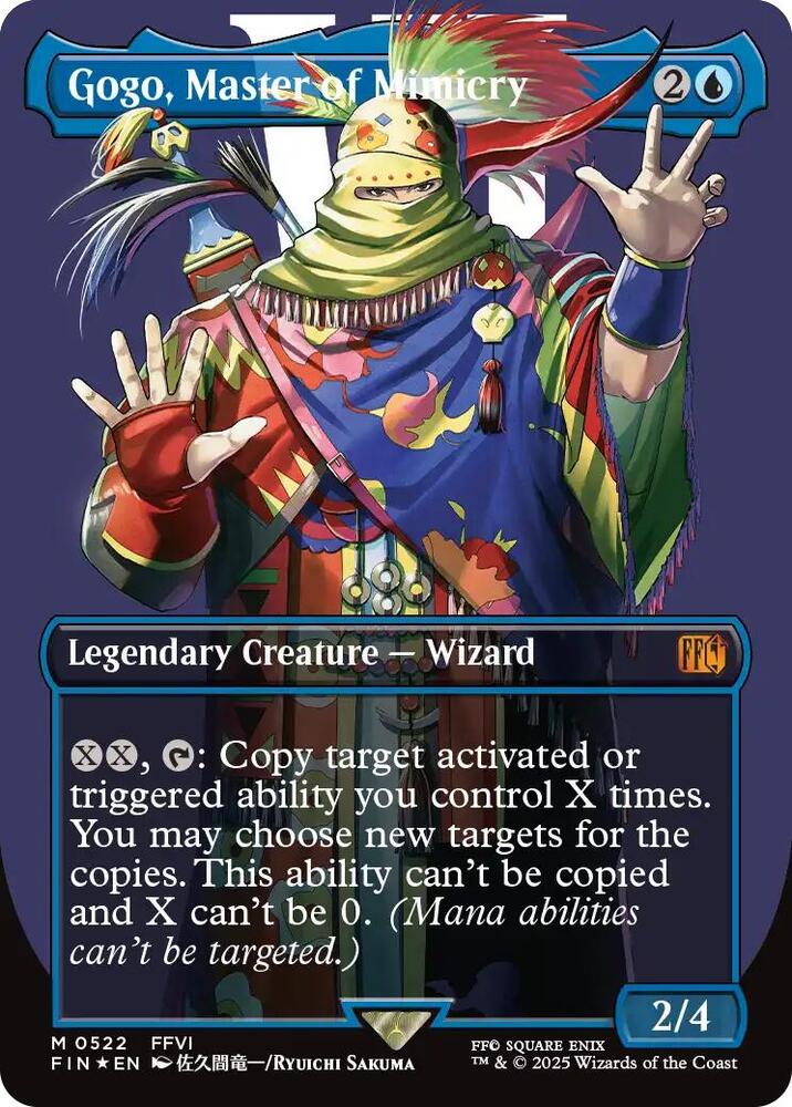 Gogo, Master of Mimicry (Borderless) (Surge Foil) [FINAL FANTASY] 522