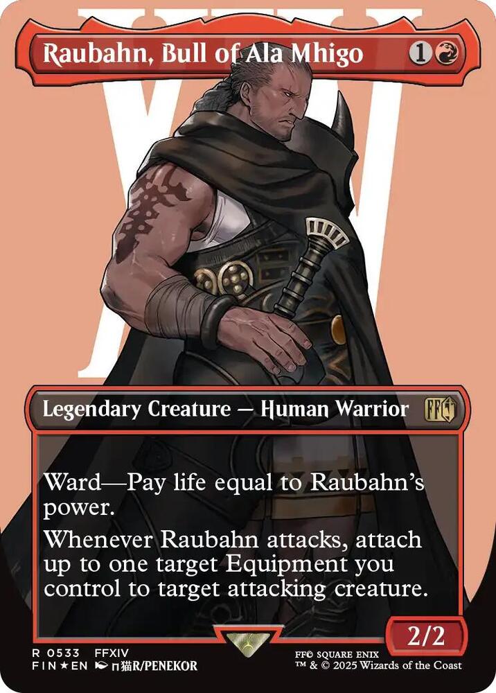 Raubahn, Bull of Ala Mhigo (Borderless) (Surge Foil) [FINAL FANTASY] 533