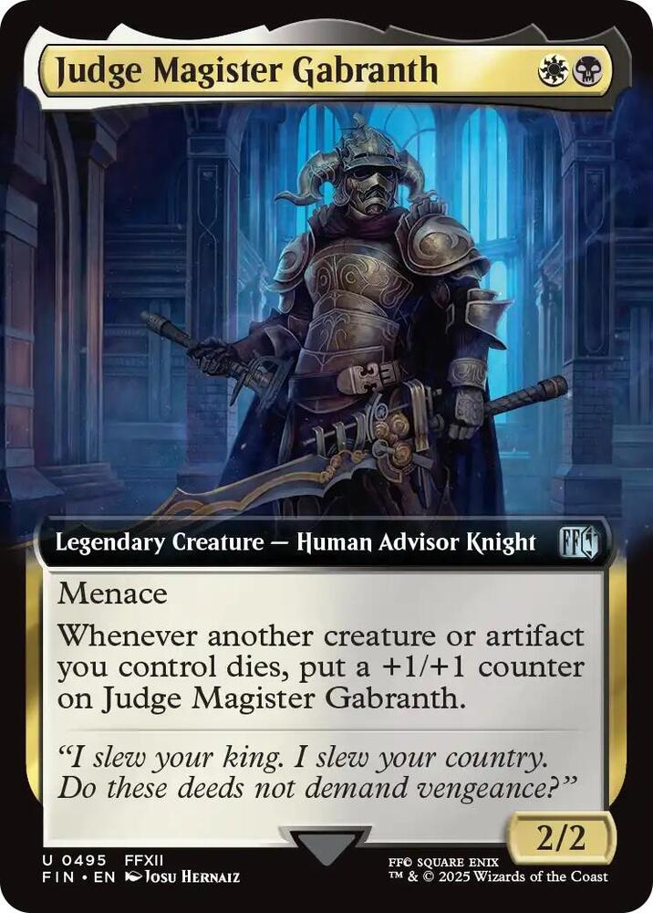 Judge Magister Gabranth (Extended Art) [FINAL FANTASY] 495