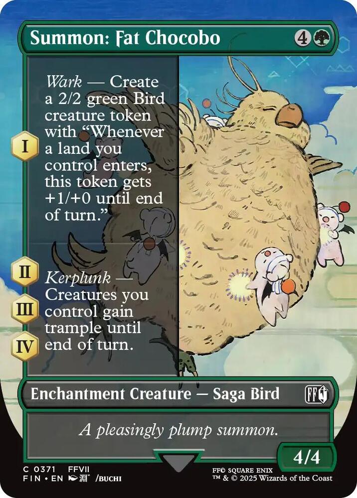 Summon: Fat Chocobo (Borderless) [FINAL FANTASY] 371