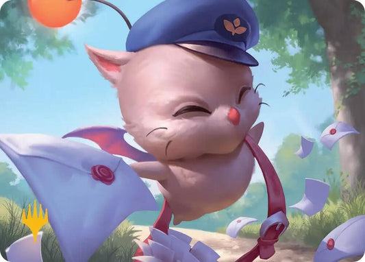 Delivery Moogle Art Card (Gold-Stamped Planeswalker Symbol) [Art Series: FINAL FANTASY] 1