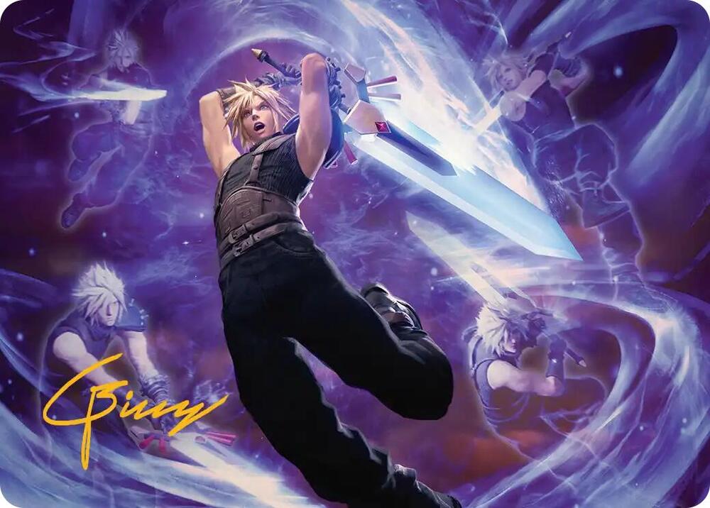 Cloud's Limit Break Art Card (Gold-Stamped Signature) [Art Series: FINAL FANTASY] 23