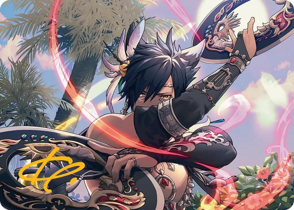 Dancer's Chakrams Art Card (Gold-Stamped Signature) [Art Series: FINAL FANTASY] 24