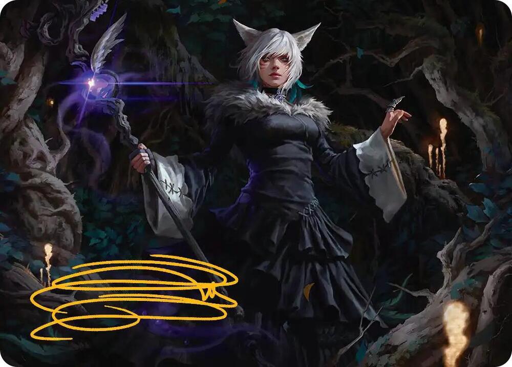 Y'shtola, Night's Blessed Art Card (21) (Gold-Stamped Signature) [Art Series: FINAL FANTASY] 21