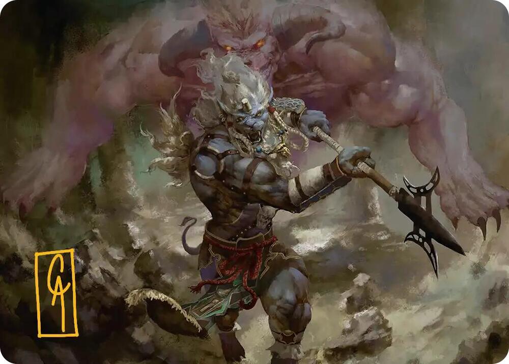 Kimahri, Valiant Guardian Art Card (Gold-Stamped Signature) [Art Series: FINAL FANTASY] 29