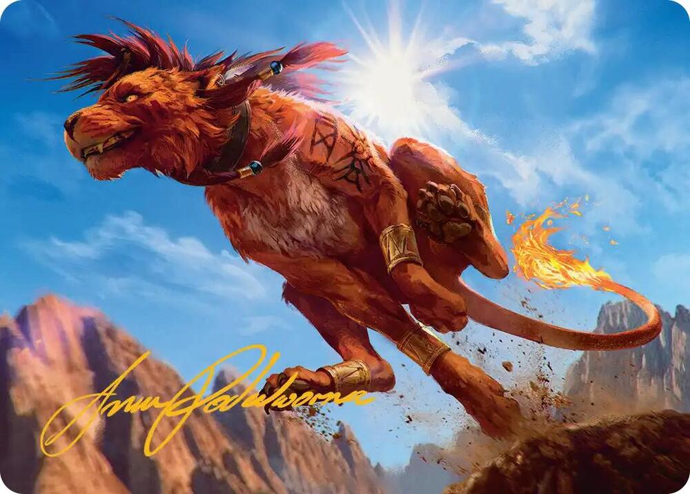 Red XIII, Proud Warrior Art Card (Gold-Stamped Signature) [Art Series: FINAL FANTASY] 30