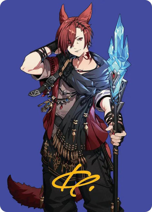 G'raha Tia, Scion Reborn Art Card (51) (Gold-Stamped Signature) [Art Series: FINAL FANTASY] 51