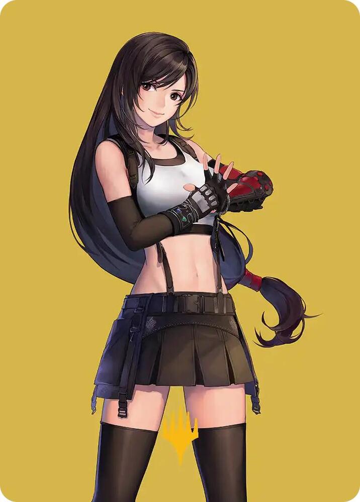 Tifa, Martial Artist Art Card (Gold-Stamped Planeswalker Symbol) [Art Series: FINAL FANTASY] 52