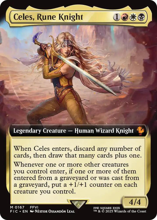 Celes, Rune Knight (Extended Art) [Commander: FINAL FANTASY] 167