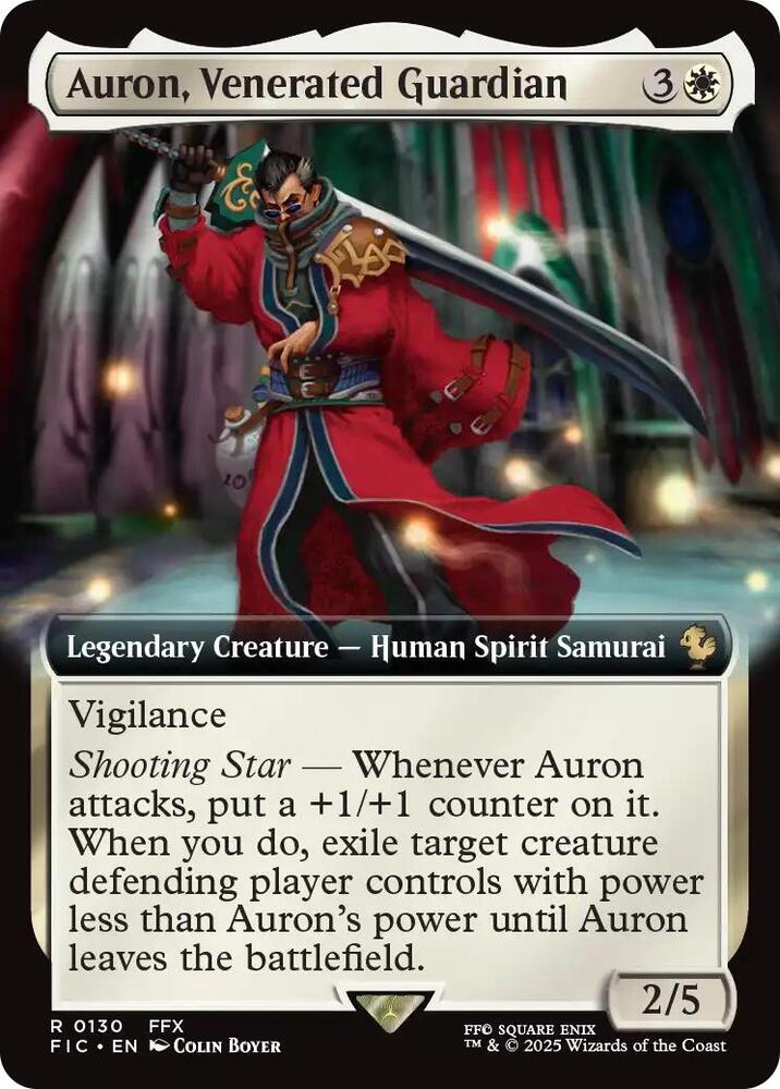 Auron, Venerated Guardian (Extended Art) [Commander: FINAL FANTASY] 130