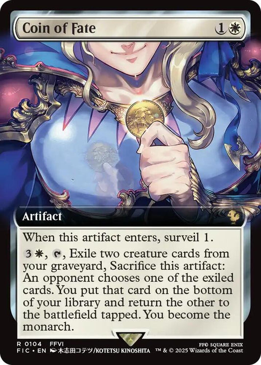Coin of Fate (Extended Art) [Commander: FINAL FANTASY] 104