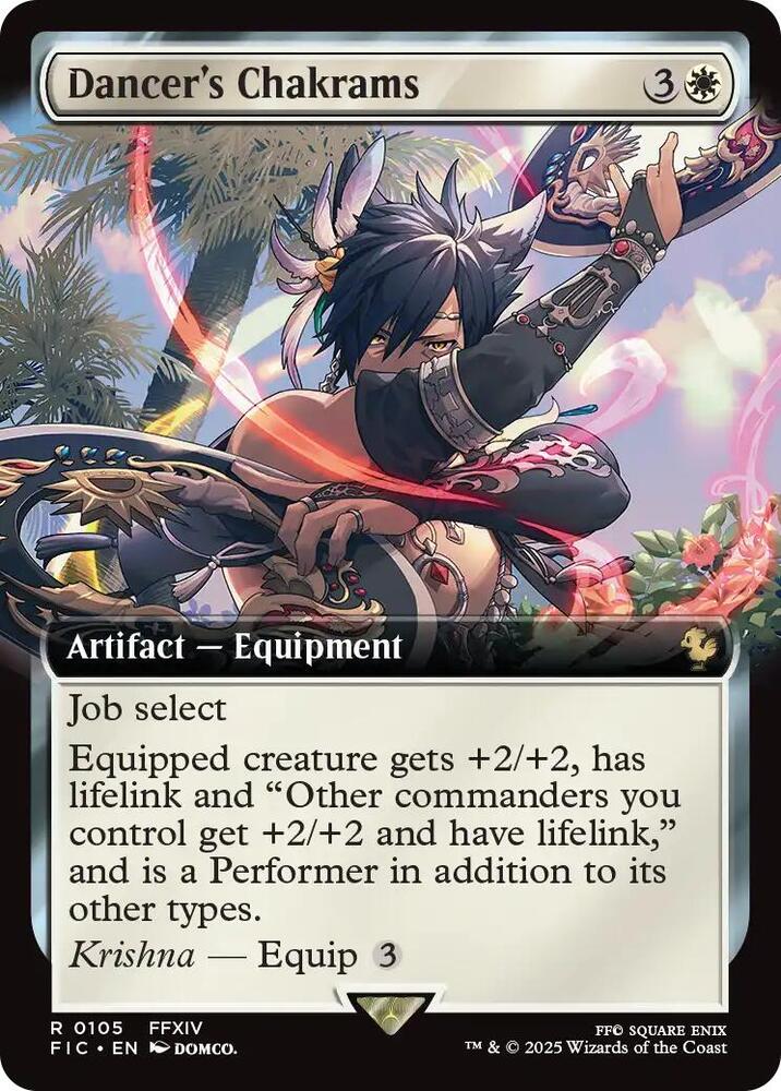 Dancer's Chakrams (Extended Art) [Commander: FINAL FANTASY] 105