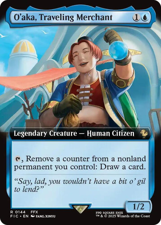 O'aka, Traveling Merchant (Extended Art) [Commander: FINAL FANTASY] 144