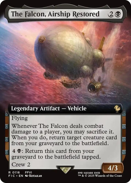 The Falcon, Airship Restored (Extended Art) [Commander: FINAL FANTASY] 116