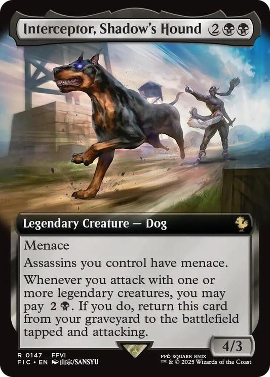 Interceptor, Shadow's Hound (Extended Art) [Commander: FINAL FANTASY] 147