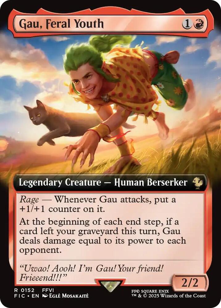 Gau, Feral Youth (Extended Art) [Commander: FINAL FANTASY] 152