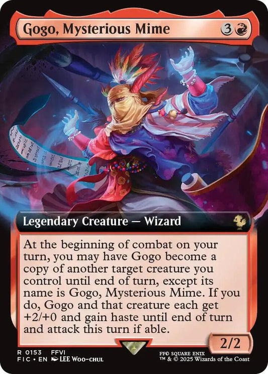 Gogo, Mysterious Mime (Extended Art) [Commander: FINAL FANTASY] 153
