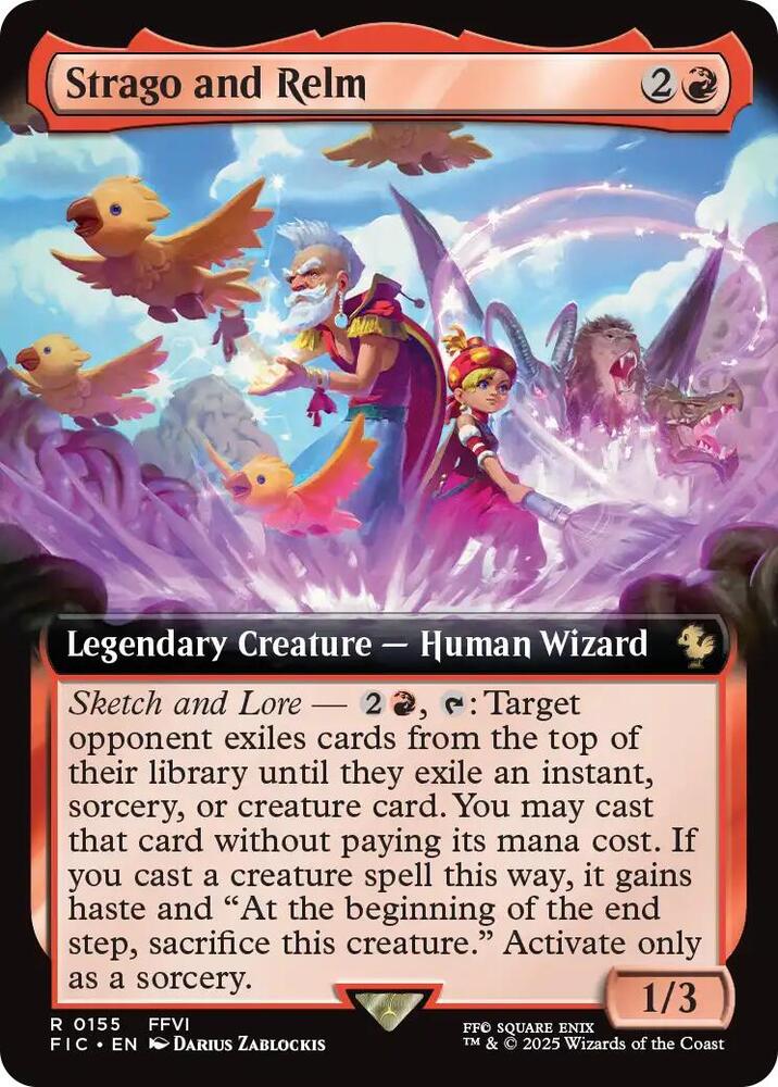 Strago and Relm (Extended Art) [Commander: FINAL FANTASY] 155